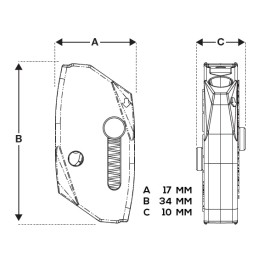 Gripple B-Lock Automatic Wire Clamp BL100 For 1.5mm - 2.5mm Wires