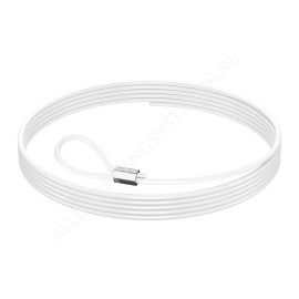 GeckoTeq Steel 1,5mm Wire with Loop in white