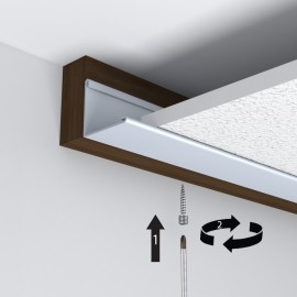 GeckoTeq Support de plafond suspendu avec fil et crochet