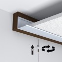 GeckoTeq Suspended ceiling hanger with wire and hook