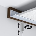 GeckoTeq Support de plafond suspendu avec fil et crochet